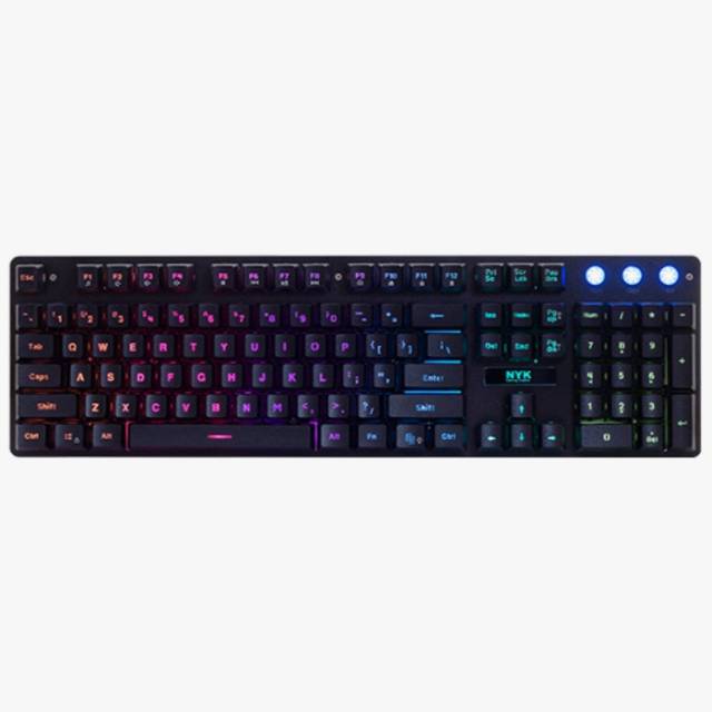 NYK KR-101 Trojan Fullsize RGB Gaming Keyboard Garansi Resmi