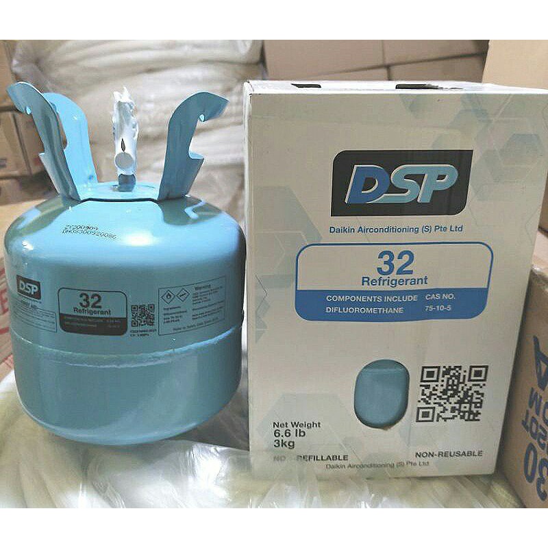 Freon R32 kemasan tabung 3kg orisinil