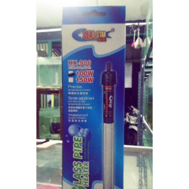 heater aquarium/pemanas aquarium/sea star hx-906 100watt