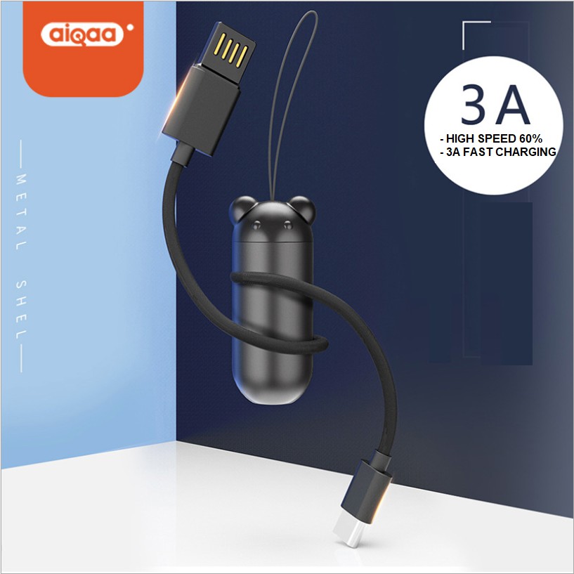 Kabel Data Type C ANDROID FAST Charging 3A Powerbank  / Kabel Cas HP Power bank