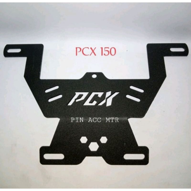 BREKET DUDUKAN PLAT NO NOMOR HONDA PCX 150 160 CC / TATAKAN PLAT KUMIS PCX 150/ PCX 160