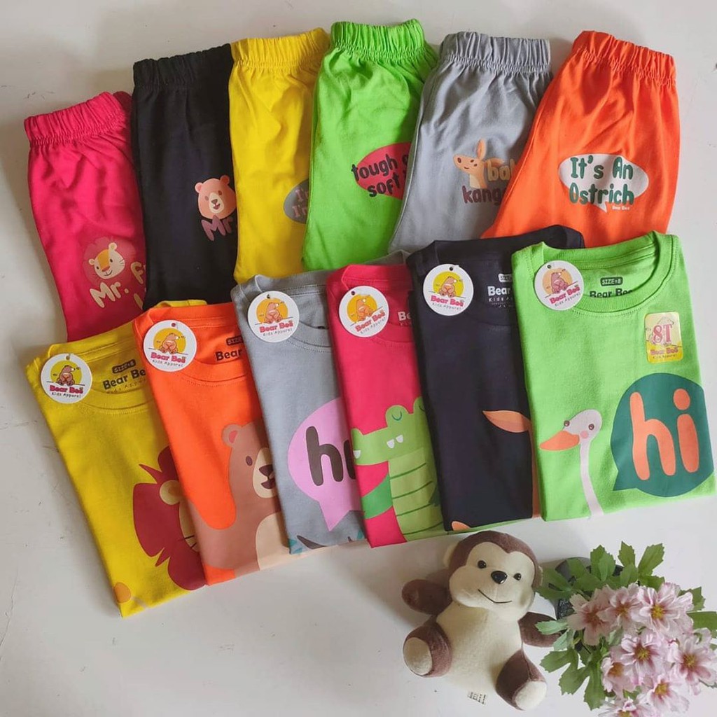 Setelan kaos Bear Bee