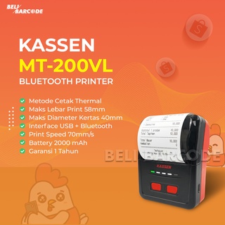 Printer Thermal Kassen MT-200 VL Cetak Kertas Kasir Uk. 58 mm