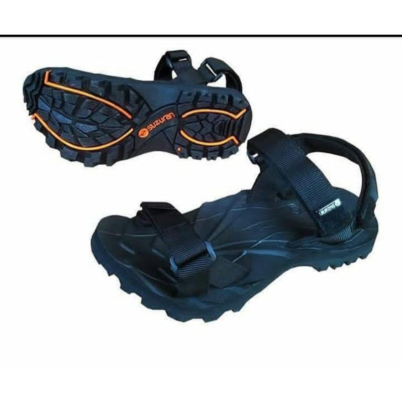 SANDAL GUNUNG SUZURAN EDGE FULL HITAM