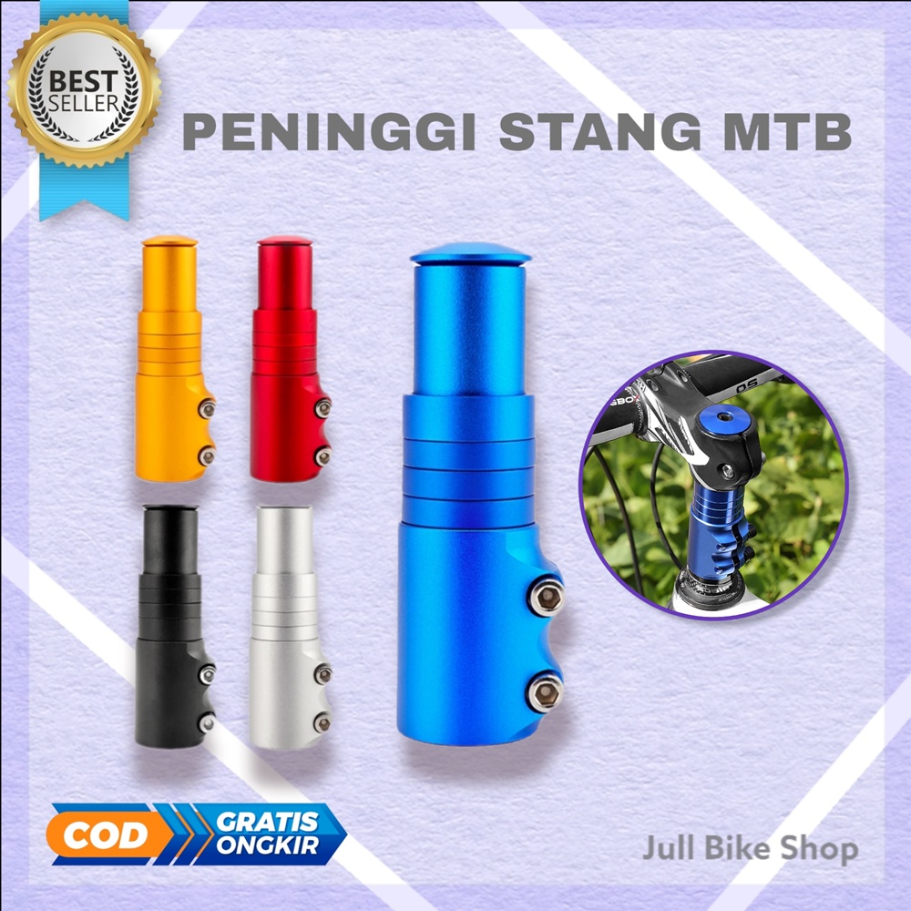 Peninggi stang sepeda mtb extender fork stem alloy taffsport risebar