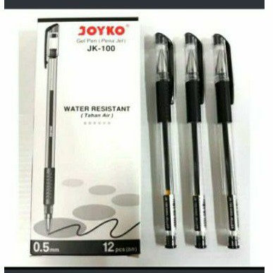 

GEL PEN/PULPEN JOYKO JK-100 HITAM 1BOX