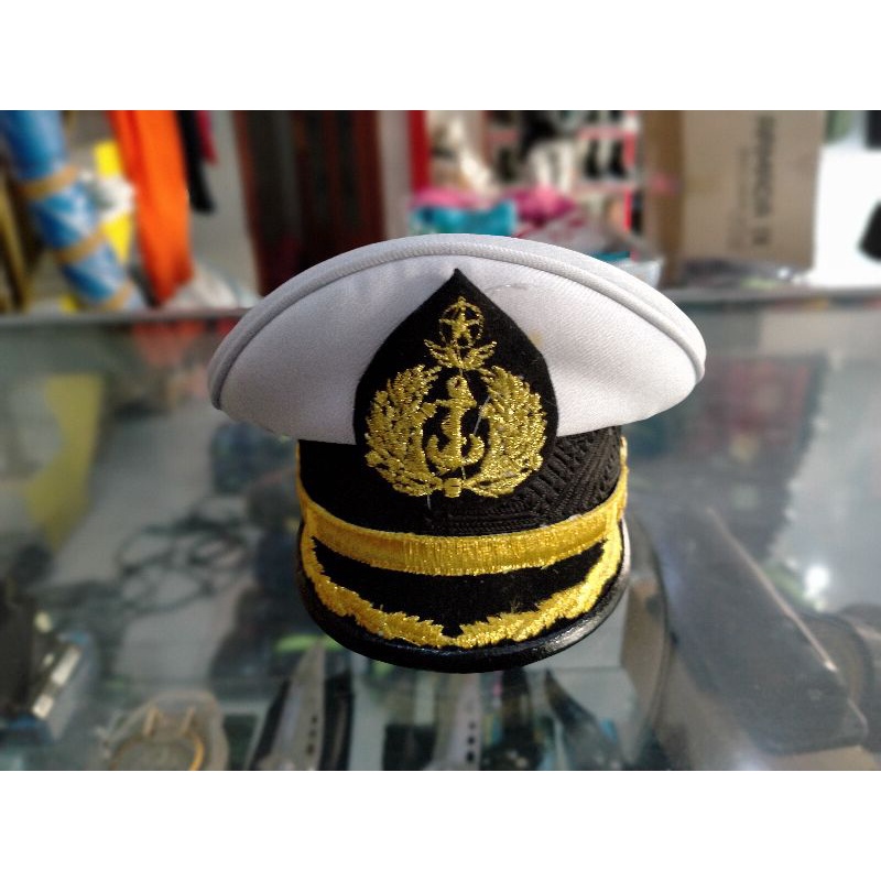 Miniatur Topi Pet PELAYARAN Putih Miniatur Mobil