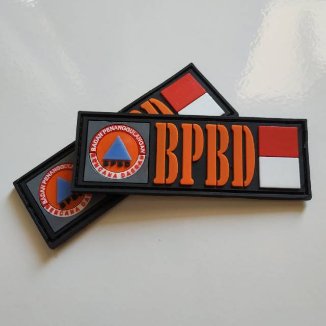 Patch rubber BPBD(BADAN PENANGGULANGAN BENCANA)/BNPB/TIMSAR/RESCUE/BASARNAS/tempelan karet velcro