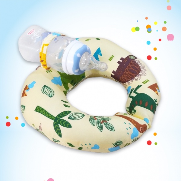 Bantal Dot Bantal Susu Bayi Baby Bottle Holder Bantal Leher Bayi isi Full Dacron Silicon