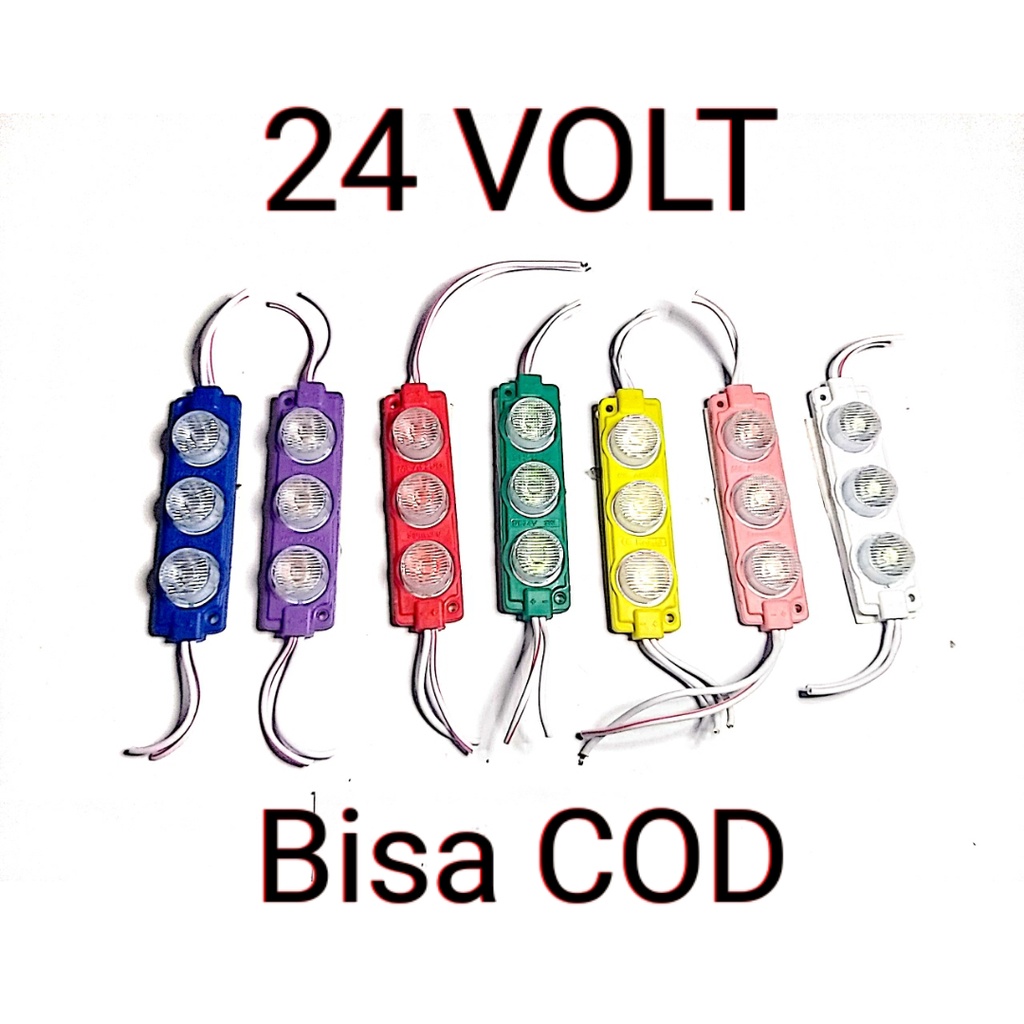 Lampu LED 3 mata 24 volt Lampu Kolong truk Lampu variasi truk bus LED 3 mata 24 volt