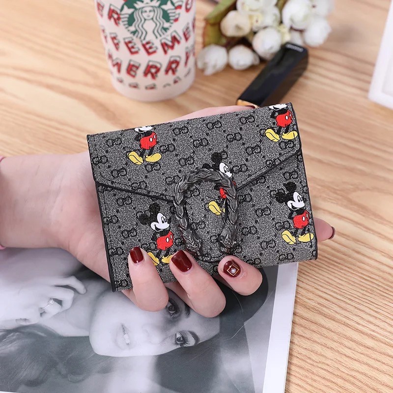 TI 3084 - DOMPET LIPAT WANITA IMPORT MURAH DOMPET KOREA MICKEY - E