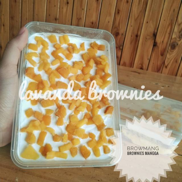 [Lavanda Brownies] Brownies lumer mangga Cake in Box KHUSUS GOSEND