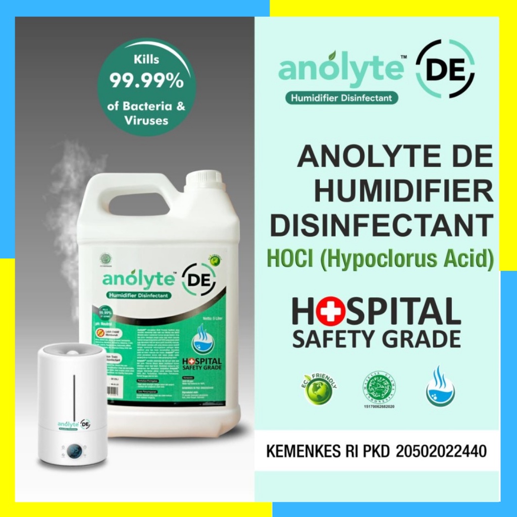 Air Disinfectant Anolyte DE Humidifier 5 Liter, Air Sanitizer Ruangan