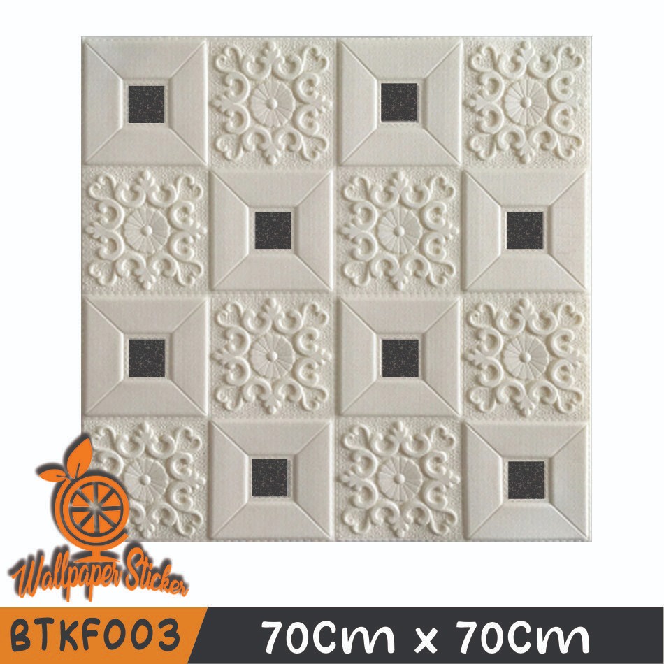 COD Termurah wallpaper foam batik kubik UK 70cm x 77cm wallsticker brickfoam Stiker Dinding Worldhome66