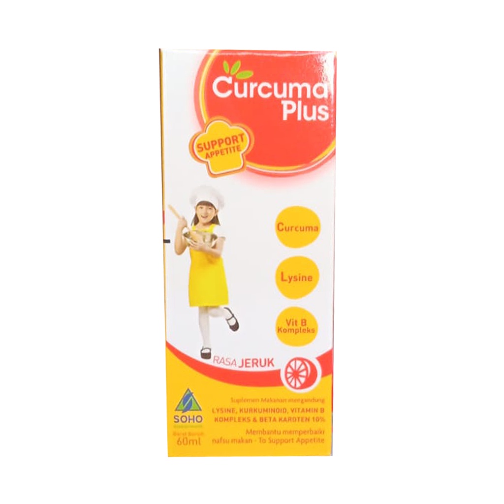 CURCUMA PLUS LYSINE  SYRUP - PENAMBAH NAPSU MAKAN ANAK 60 ML