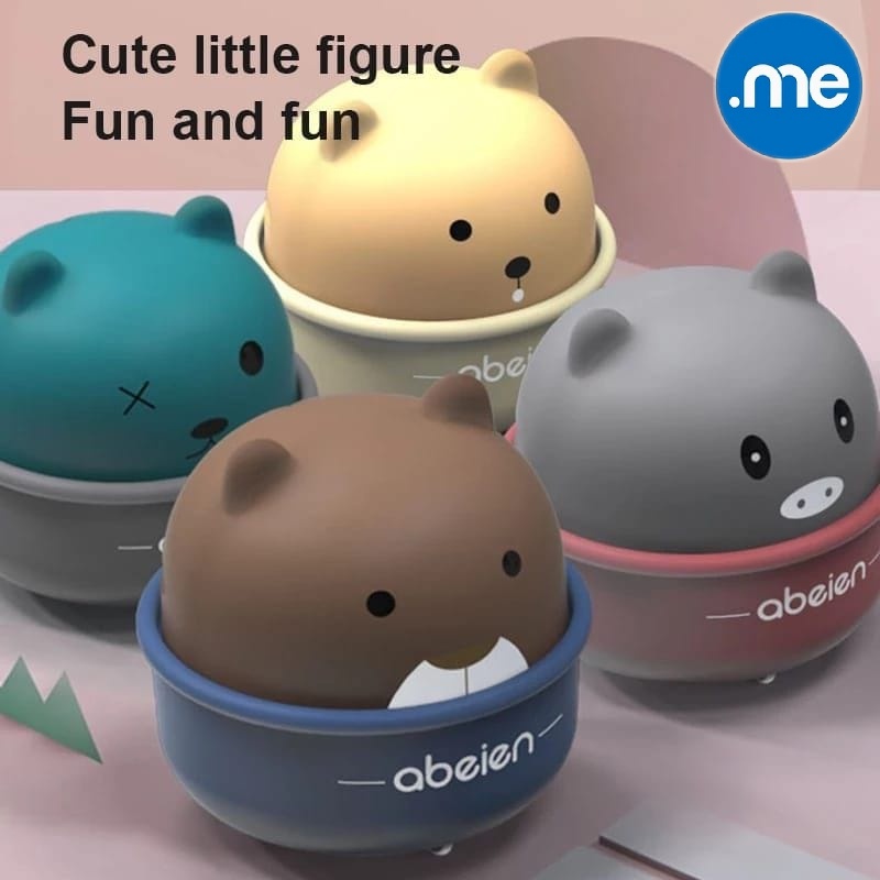 Mainan Dorong Model Hewan Yang Lucu Abeien Cup Pet Toys
