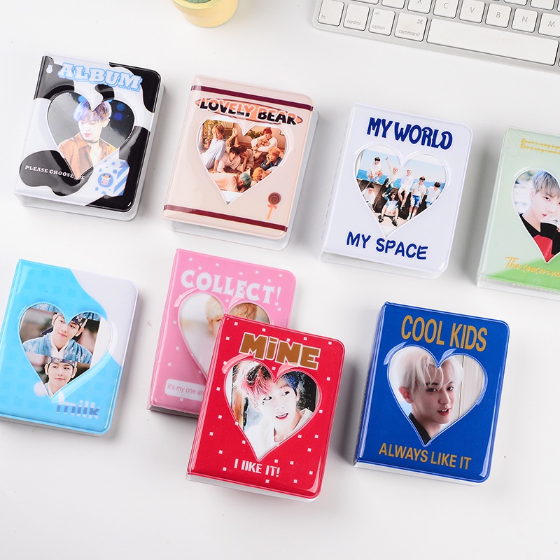 Korea Ins Mini Foto Album 36 Kantong Bertahan Untuk Kartu Lomo Fotocard Fuji Kartu Nama Instax 7S 8 25 50S Mini Foto Holder