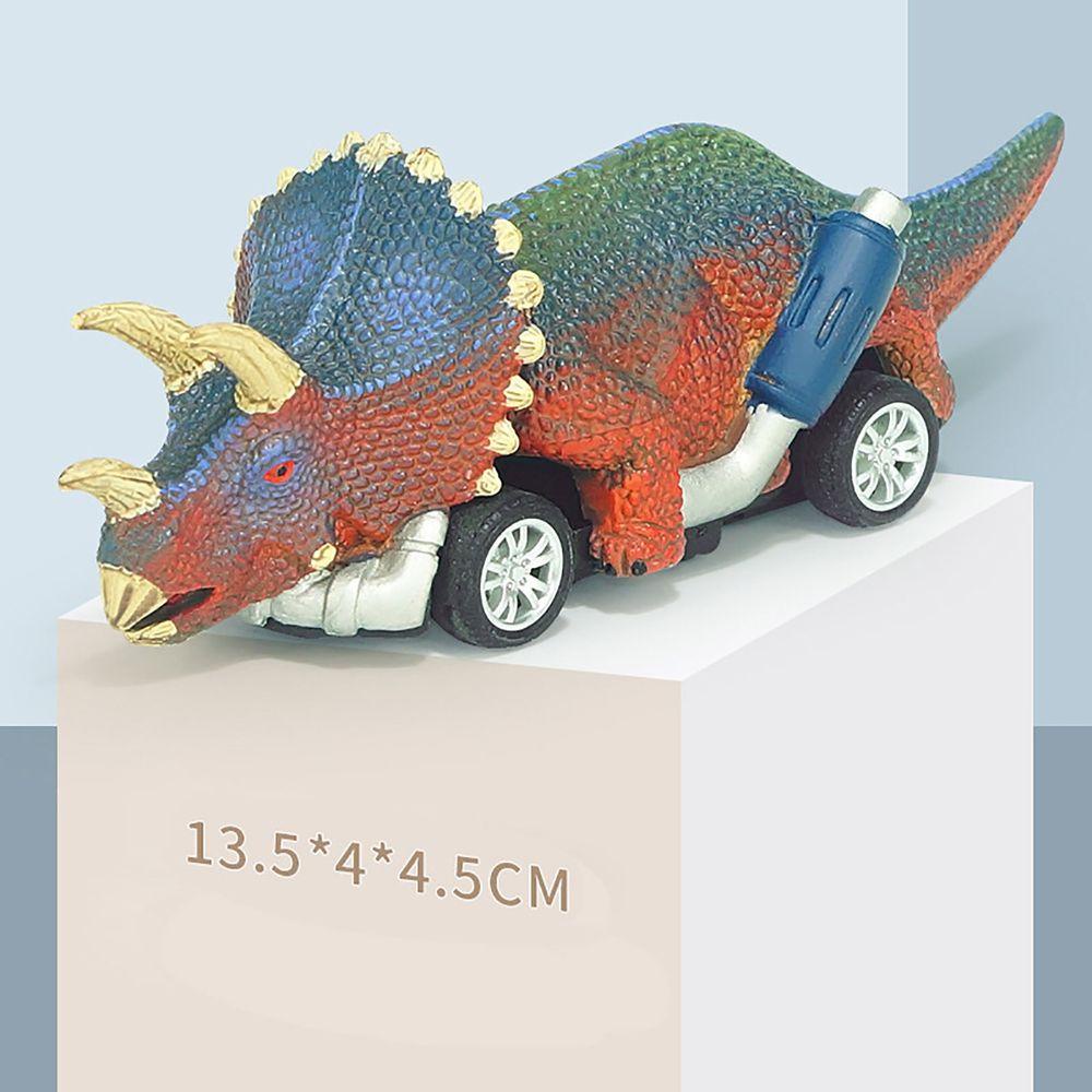 Needway   Tarik Kembali Mobil Anak Laki-Laki Perempuan Kreatif Mainan Model Dinosaurus Roda Empat 3-14 Tahun Tarik Kembali Model Dinosaurus