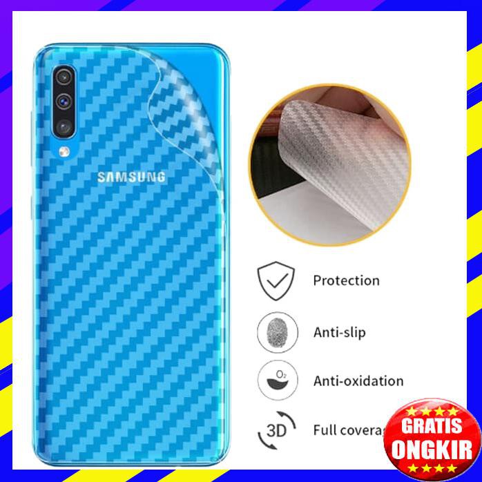 ACC HP OPPO F3 PLUS SKIN CARBON GARSKIN ANTI GORES BELAKANG
