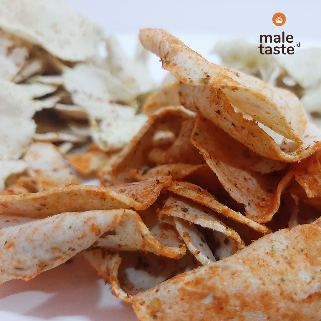 Premium Basreng Bandung Rasa Original Daun Jeruk - Balado Daun Jeruk-Pedas Daun Jeruk 270gr - maletaste.id-1