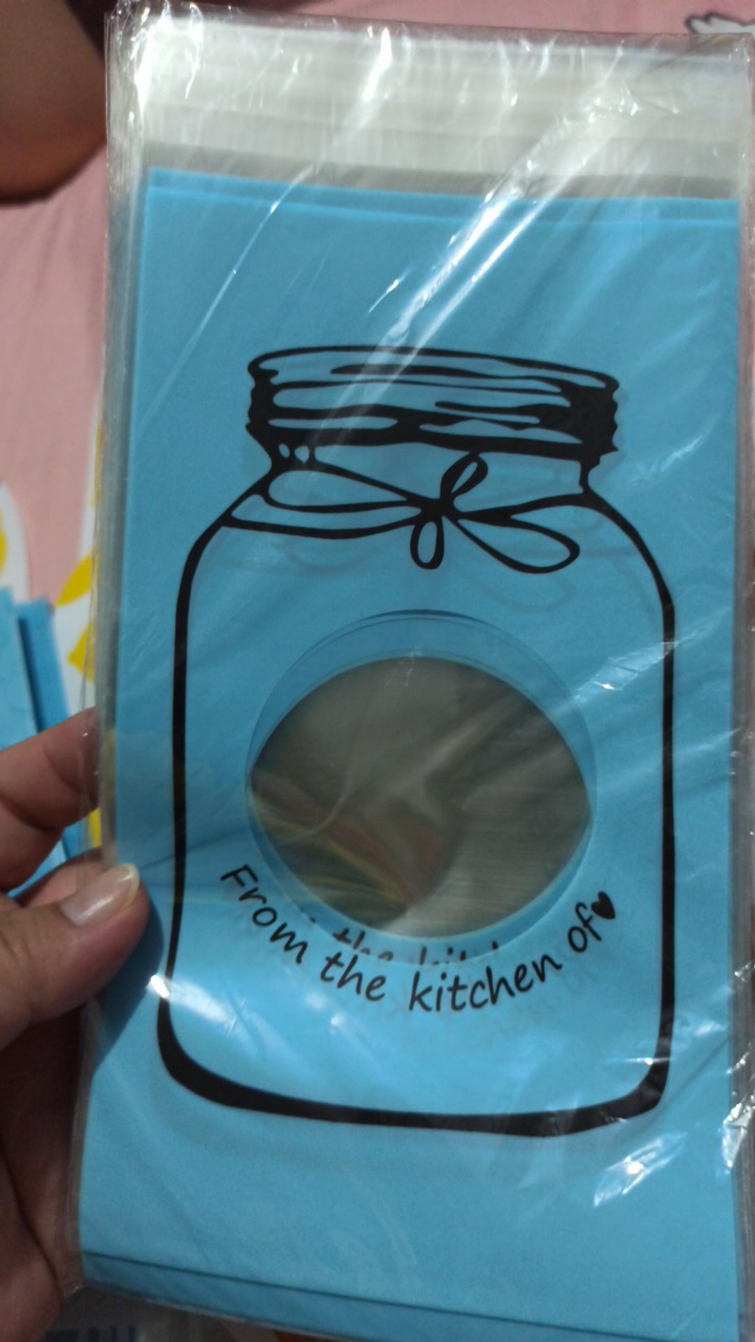 50pcs Plastik Opp Jar Cookies Plastik Cookies 10x15