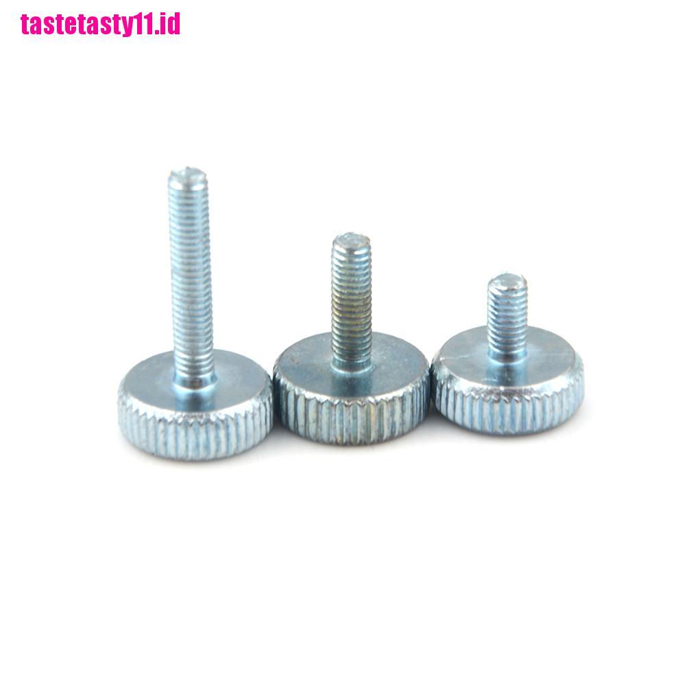 【TTID】10Pcs M3 M4 M5 Knurling Flat Head Knurled Thumb Screw Hand Tighten Screws