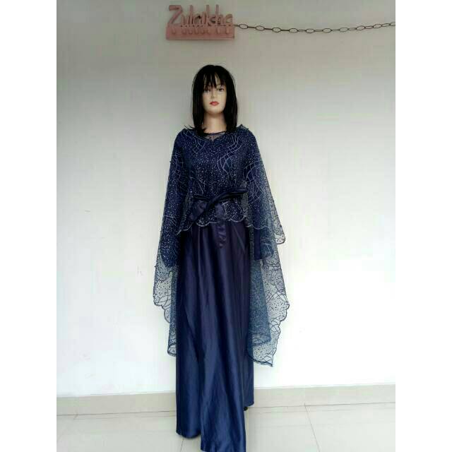 LONG DRESS BROKAT MEWAH PESTA/ LEBARAN/ GAUN PESTA