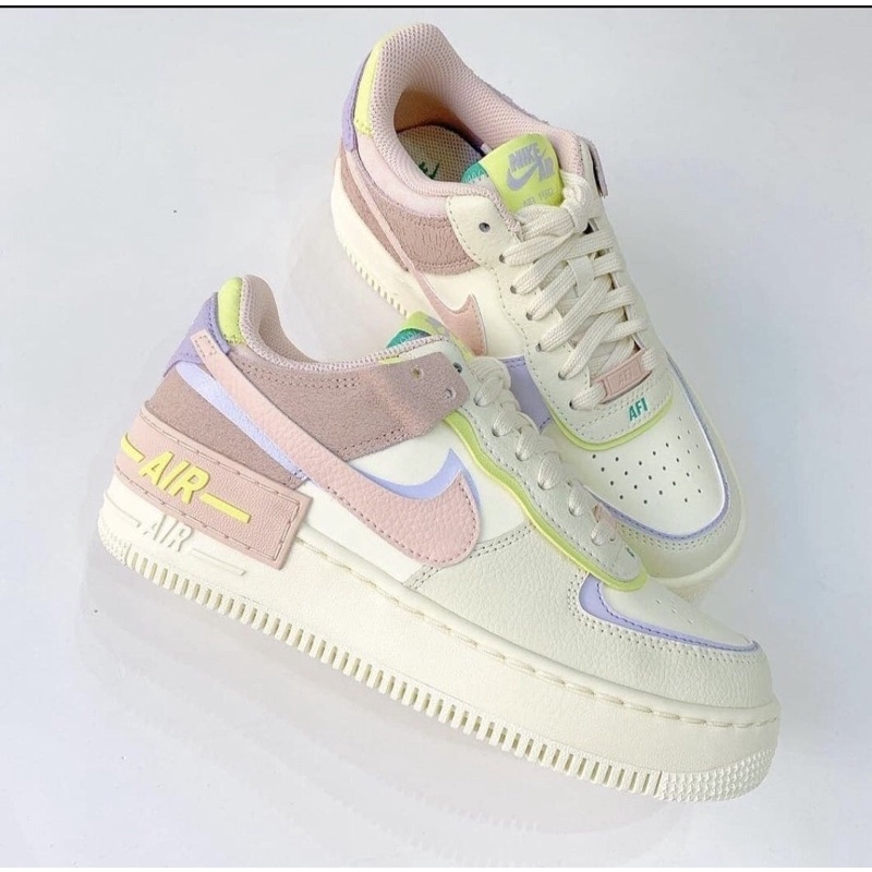 Nike Air Force 1 Shadow Cashmere Pastel Pale Coral 100% Original Resmi Nike