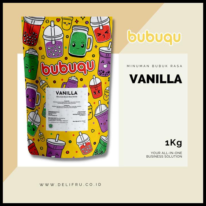 

Powder Drink Vanilla Bubuqu - Bubuk Minuman Vanilla