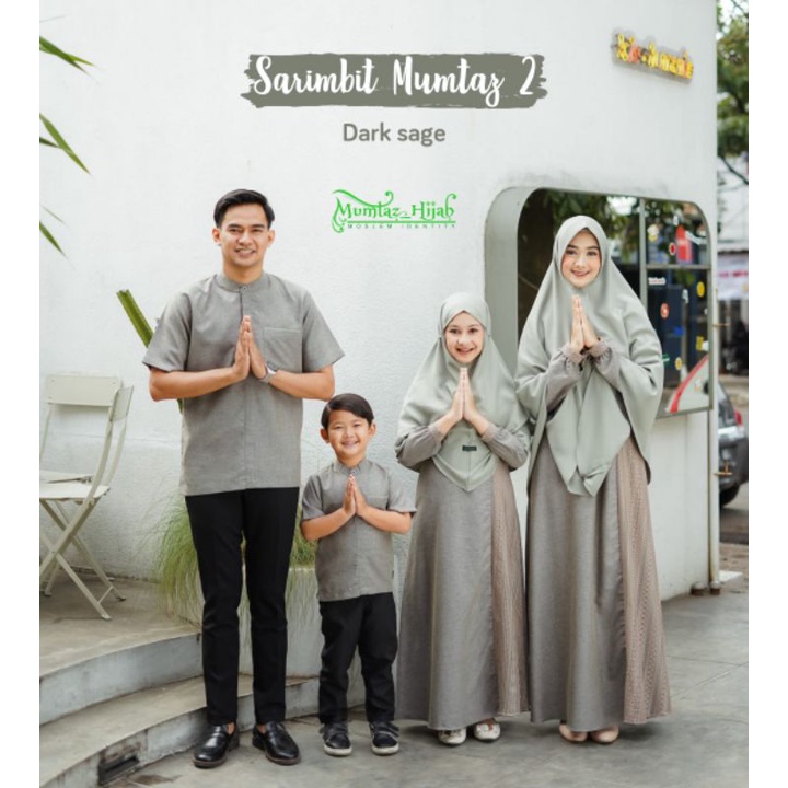 Sarimbit Mumtaz 2 bahan katun Madina mix brukat by Mumtaz hijab