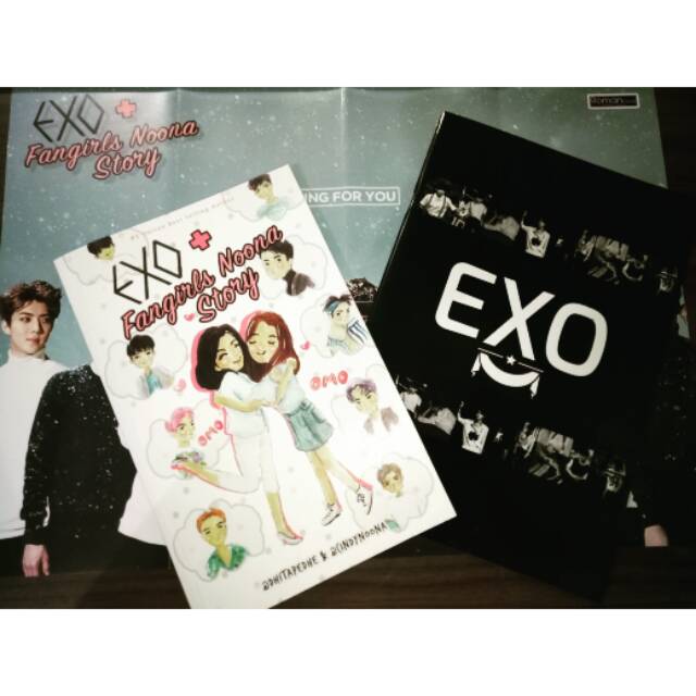 Buku EXO Fangirls Noona Story @cindynoona + Free Gift