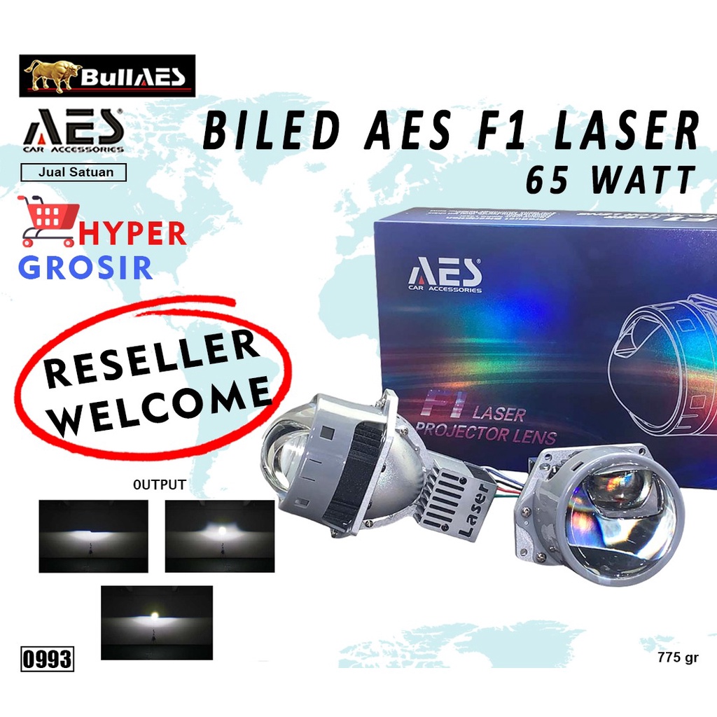 Biled AES F1 LASER 65 Watt Projector Bilaser Merk AES