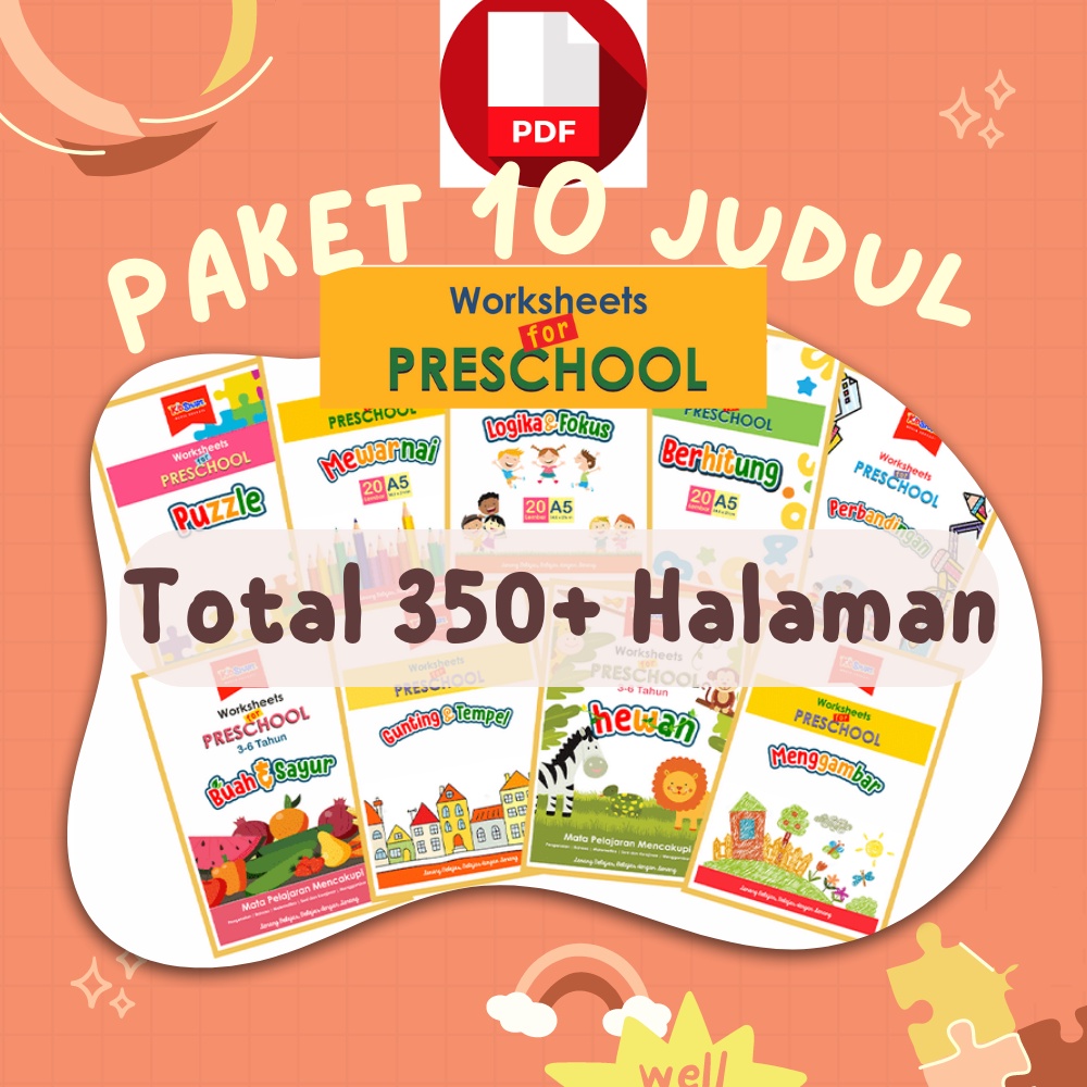 PDF Worksheet For Preschool PAKET HEMAT