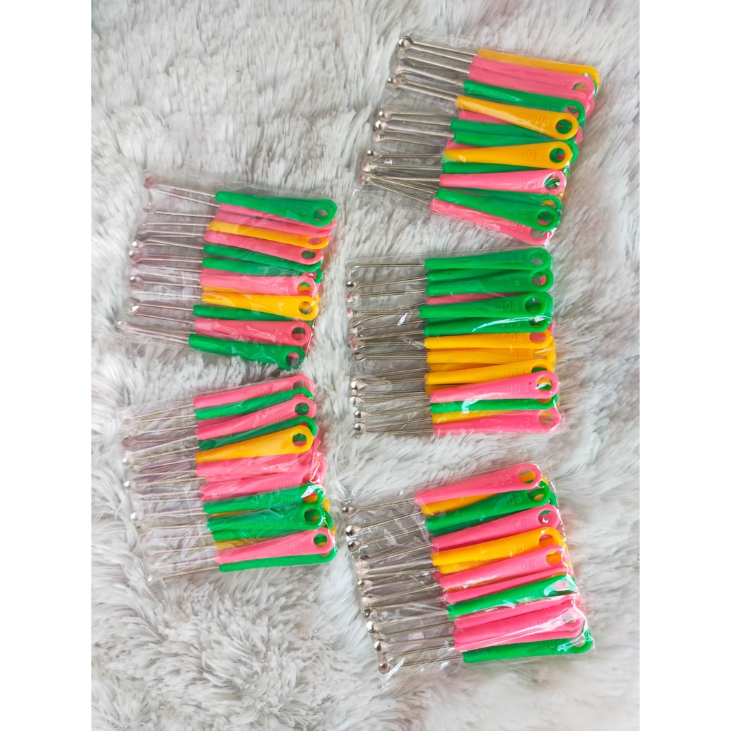 KOREK KUPING STAINLESS WARNA ISI 20 PCS