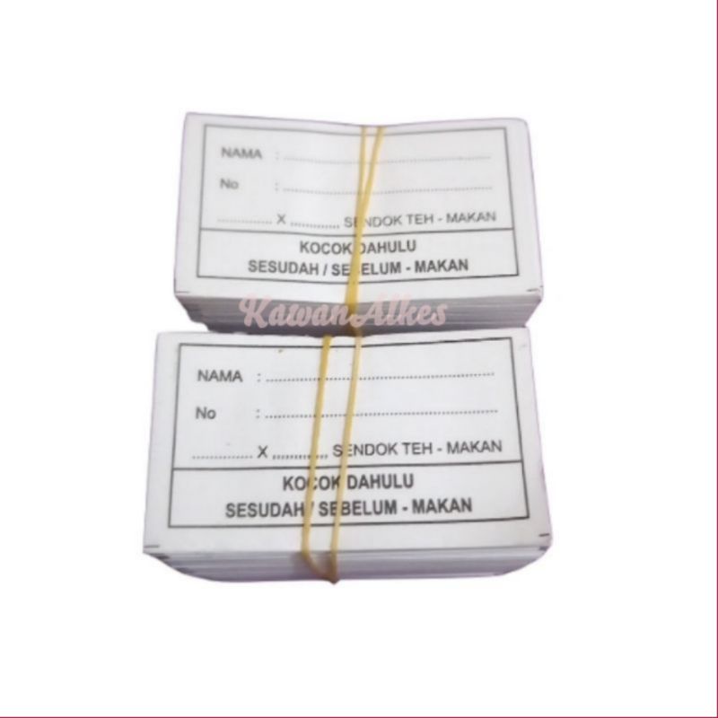 etiket obat / kertas etiket / etiket obat sirup