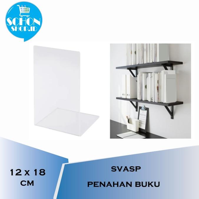 

+++++] Penahan Buku / Sandaran Pembatas Buku Akrilik SVASP