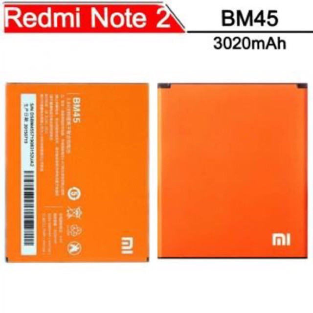 Battery Batre Baterai Xiaomi Redmi note 2 BM45