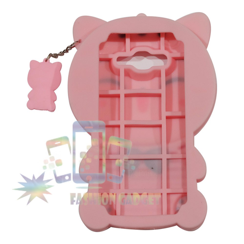 Case Silicone 3D Samsung Galaxy A71 CAT PINK List Red Smile Rubber / Softcase / Casing / Kesing / Kasing Hp