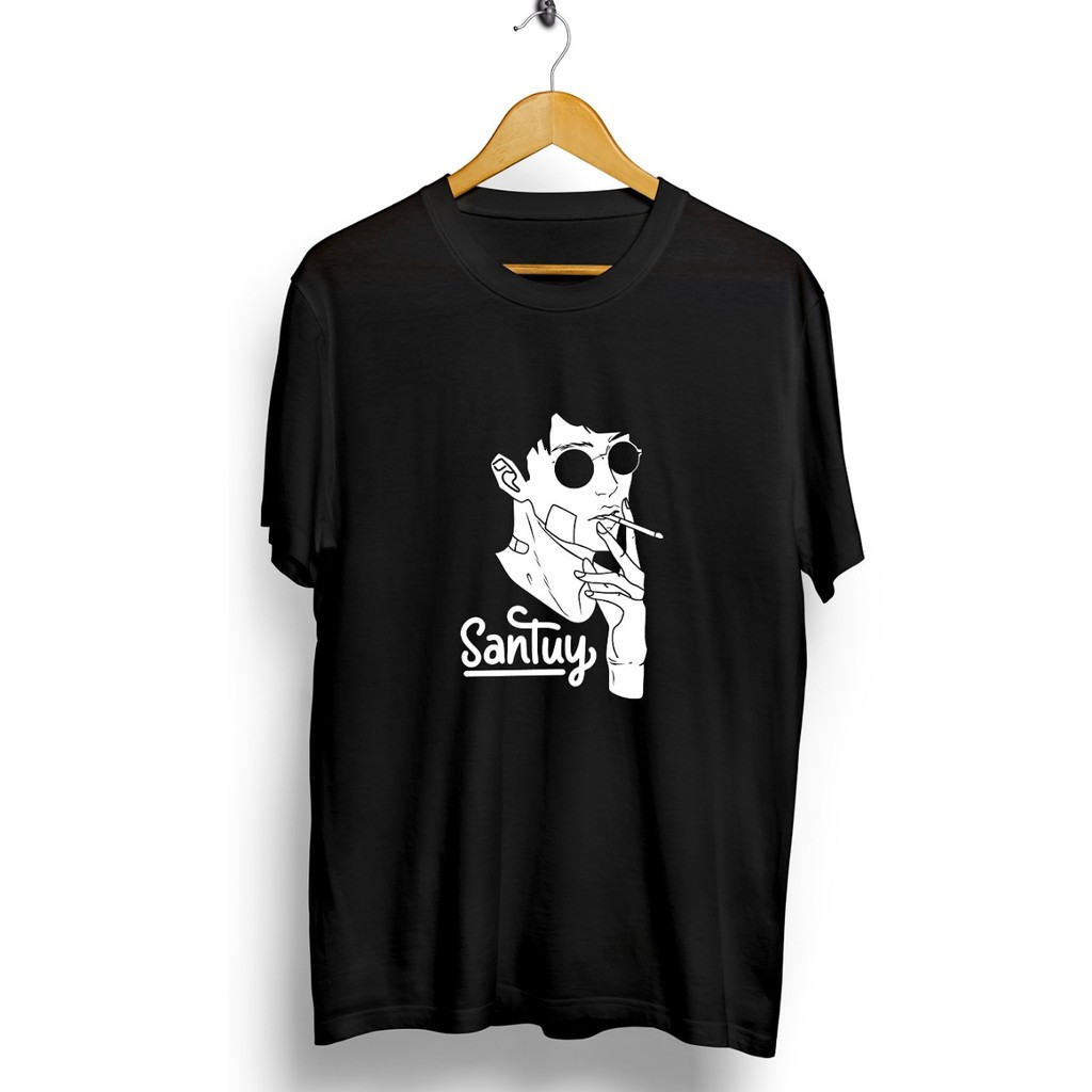 BAJU DISTRO / SANTUY NGEROKOK / GROSIR ATASAN / TSHIRT / KAOS  COMBED 30 S