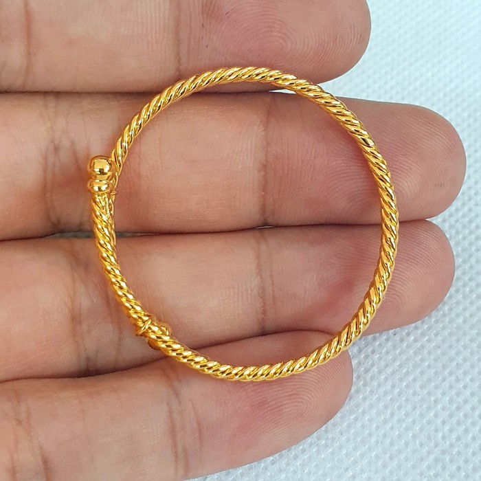 gelang baby plintir variasi emas 70% 700 70 %