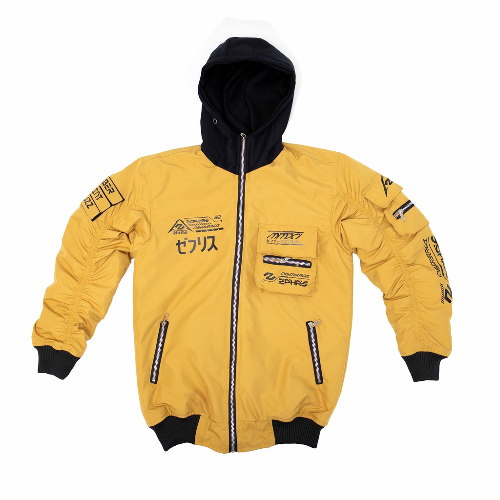 ZIPPER ZEPHYRS CYBER STREET YELLOW WATERPROOF WATER-RESISTANT