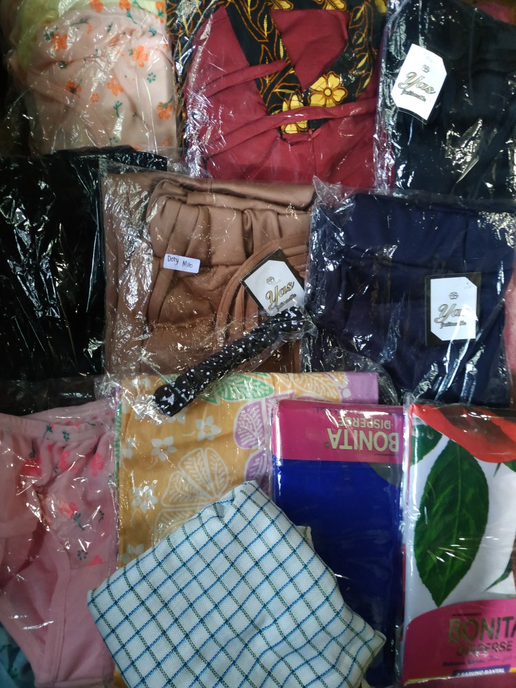 Dt Collection - Batik Gamis Katun Mix Ballotely Motif Cendrawasih Busana Muslim Wanita/cewekbaju Mus