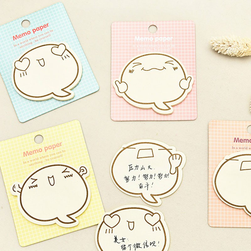 Sticky Note Bentuk Emoji Kartun Kreatif untuk Kantor/Pelajar-1