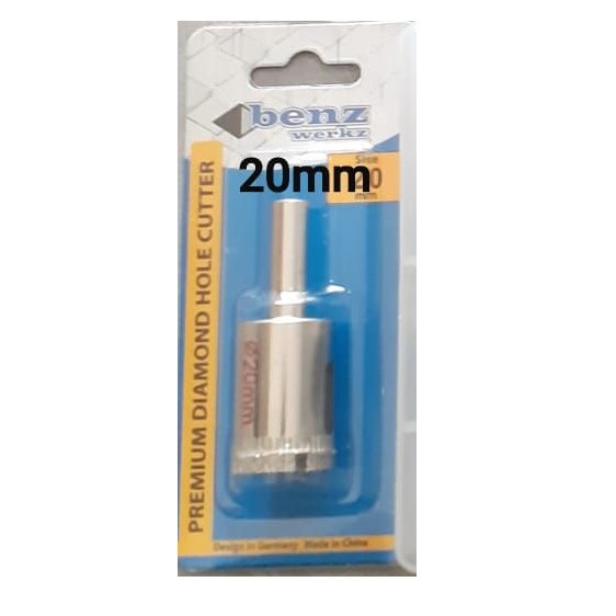 TERBAIK BENZ 20MM MATA BOR KACA DIAMOND HOLE CUTTER