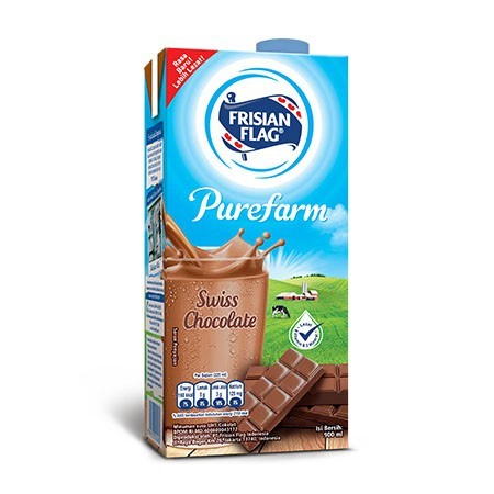 

susu uht frisian flag swiss chocolate coklat 900