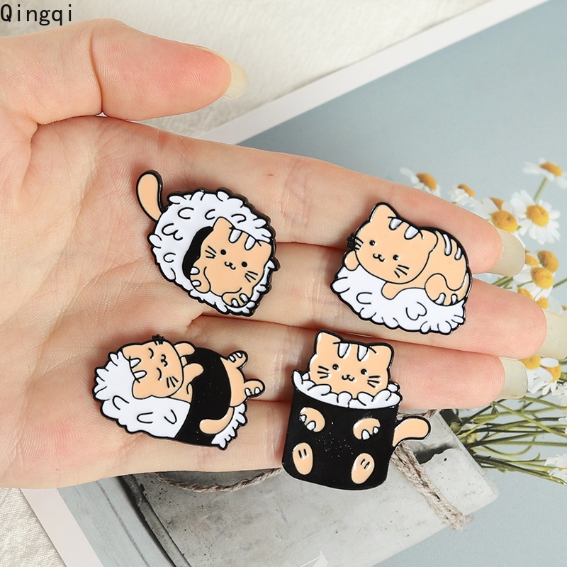 Bros Pin Enamel Bentuk Sushi Rice Ball Gaya Jepang Untuk Anak