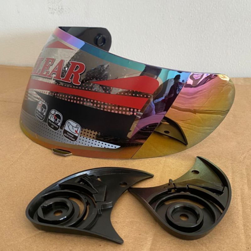 Kaca helm/ visor helm full face BMC MDS GM TRX standar Honda (gratis rachet helm)