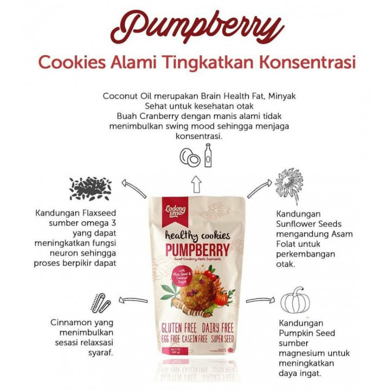 Snack Bayi PUMPBERRY COOKIES | CAMILAN MPASI | CAMILAN NON-MSG | HEALTHY SNACK