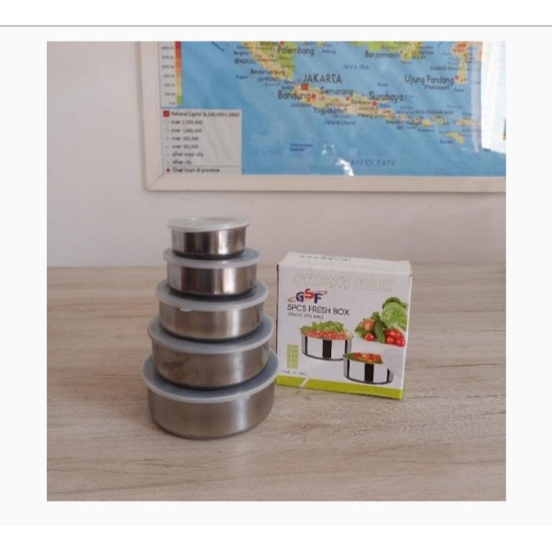 Fresh Box Rantang 5 Susun Stainless GSF 1018