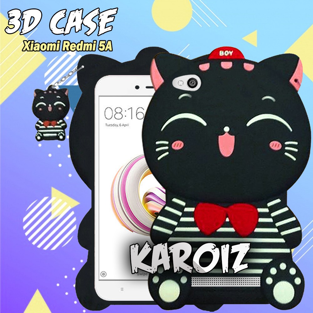 Oppo A39 A57 Softcase 3D Cartoon Bulu Bulu Bear Doraemon Hello Kitty